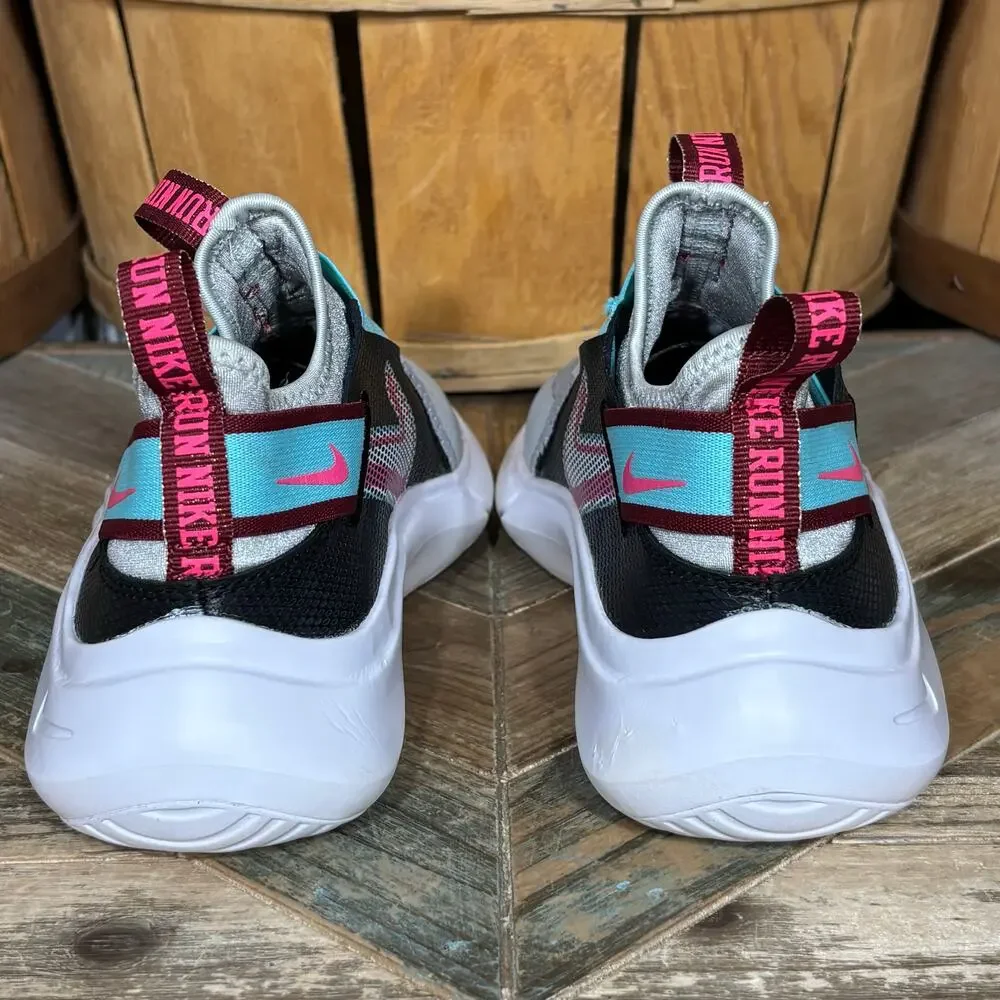 Nike Flex Plus SE Grey Fog Black Turquoise White DD1145-001 Sneaker Youth Size 6